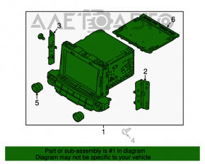 Radio CD player Hyundai Tucson 16-20 cu ecran mic, cromat util