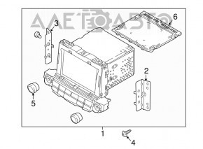 Radio CD player Hyundai Tucson 16-20 cu ecran mic, crom util