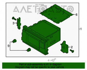 Radio cu casetofon Kia Optima 16 - ecran de 5"