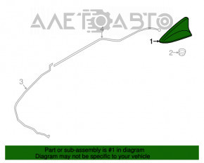 Antena aripă Kia Niro 17-19 HEV, PHEV