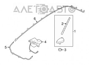 Antena Kia Sorento 10-15 nouă OEM originală