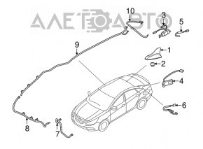 Antena aripioară Kia Optima 11-13