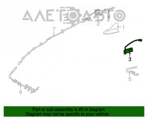 AMPLIFICATOR ANTENĂ PE ACOPERIȘ Hyundai Sonata 11-15