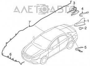 Amplificator de antenă Kia Optima 11-15