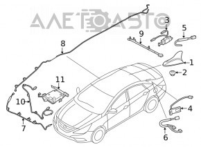 Amplificator de antenă Kia Optima 16-