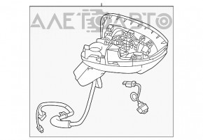 Oglindă laterală dreapta Nissan Rogue 21-23 BSM, S construită în SUA