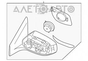 Зеркало боковое левое Nissan Sentra 13-15 дорест подогрев