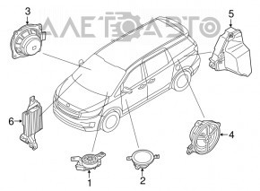 Динамик дверной передний правый Kia Sorento 16-20 JBL