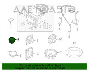 Динамик торпедный центр Kia Optima 11-15 JBL