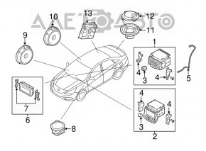 Amplificator audio Hyundai Sonata 11-15