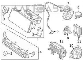 Subwoofer Kia Niro 17-22 HEV, PHEV Harman Kardon