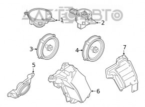 Grila subwooferului Hyundai Santa FE 19-20