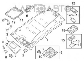 Capota dreapta Nissan Pathfinder 13-20 gri