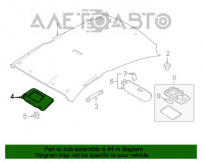 Capota dreapta Nissan Versa Note 13-19 gri, fara oglinda