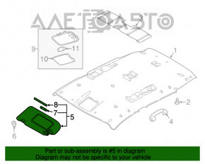 Capota dreapta Nissan Rogue Sport 17-19 fara plafon simplu