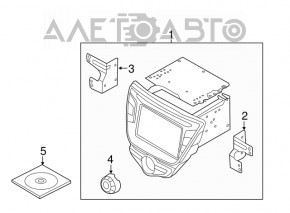 Monitor, display, navigație Hyundai Elantra UD 11-16