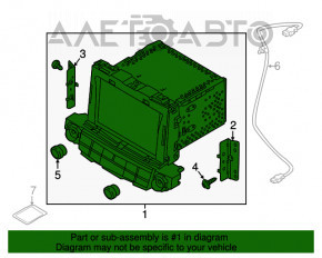 Monitor, display, navigație Hyundai Tucson 16-18 pre-restilizare