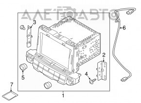 Monitor, display, navigație Hyundai Tucson 16-18 pre-restilizare