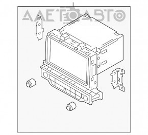 Radio cu casetofon Kia Niro 17-19 HEV