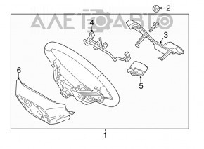 Butonul de control de pe volanul Kia Sorento 14-15 este uzat