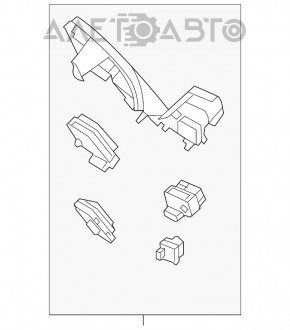 Butoanele de control de pe volanul Hyundai Santa FE Sport 13-16 sunt din piele.