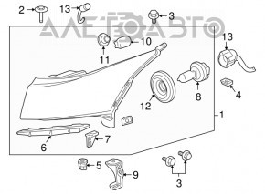 Suport aripa față stânga Chevrolet Cruze 11-15