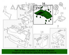 Capacul manetei de schimbare a vitezelor pentru Nissan Rogue Sport 17-19, gri