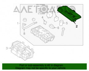 Capacul cutiei de siguranțe sub capotă pentru Chevrolet Cruze 11-15