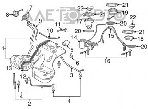 Топливный фильтр бензобака Porsche Panamera 10-16 OEM