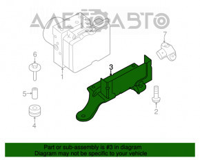 Suport bloc ABS Porsche Panamera 10-16