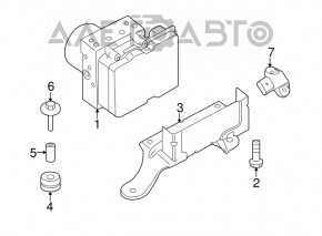 Suport bloc ABS Porsche Panamera 10-16