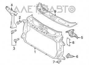 Husa televizor Porsche Panamera 10-16 nou OEM original