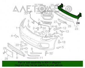 Amplificatorul de bara fata Porsche Panamera 14-16 4.8