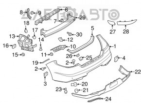 Suport bara spate dreapta Porsche Panamera 14-16