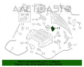 Capota balamalei capotei dreapta Porsche Panamera 10-16