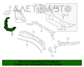 Suport stergator parbriz stanga Porsche Panamera 10-16, prindere rupta