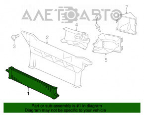 Radiator de răcire a apei Porsche Panamera 10-16, nou, original OEM