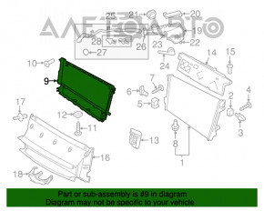 Кронштейн радиатора Porsche Panamera 10-16 OEM