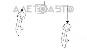 Suport radiator de răcire GUR stânga Porsche Panamera 10-16