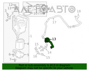 Furtunul sistemului pneumatic stânga Porsche Panamera 10-16 4.8