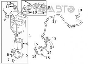 Furtunul sistemului pneumatic stânga Porsche Panamera 10-16 4.8