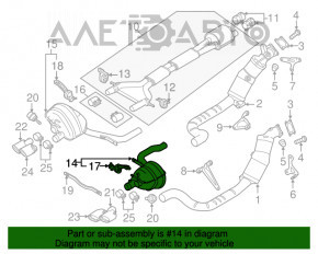 Silencer spate dreapta Porsche Panamera 14-16 4.8 GTS