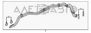 Tuburile de răcire a transmisiei automate Porsche Panamera 10-16