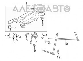 Senzor de înclinare a caroseriei spate stânga pentru Porsche Panamera 10-16 cu defect.