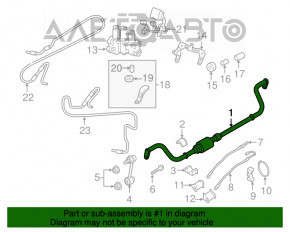 Stabilizatorul frontal Porsche Panamera 14-16 AWD 4.8