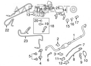 Stabilizatorul frontal Porsche Panamera 14-16 AWD 4.8