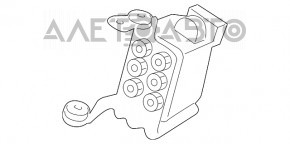 Blocul de control al supapelor suspensiei pneumatice Porsche Panamera 10-16