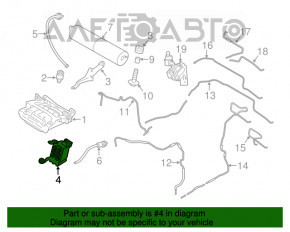 Blocul de control al supapelor suspensiei pneumatice Porsche Panamera 10-16