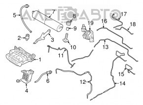 Blocul de control al supapelor suspensiei pneumatice Porsche Panamera 10-16