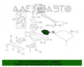 Пенопласт под запаску Subaru Forester 14-18 SJ